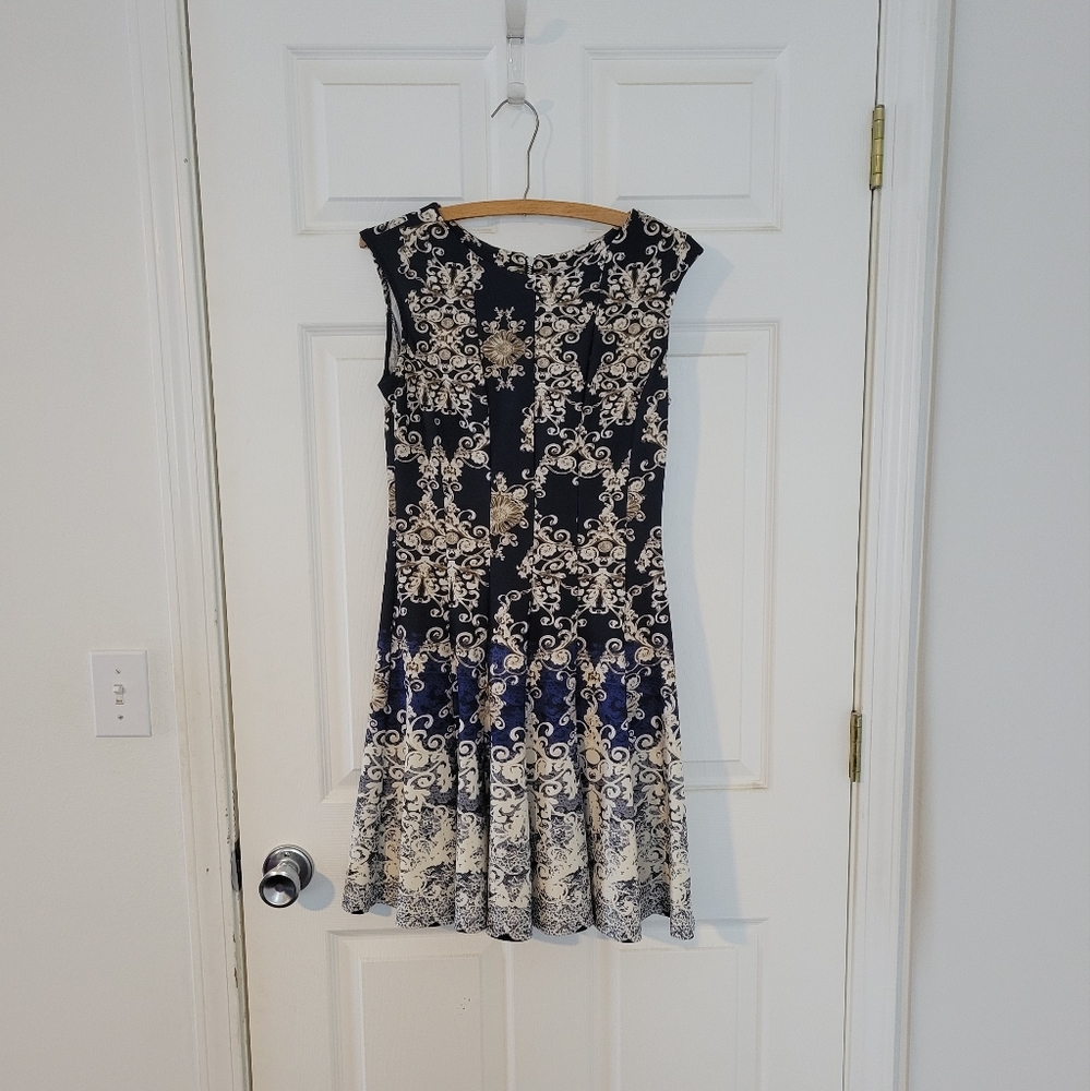Danny and Nicole Blue ombre Cap Sleeve Dress Size 4P